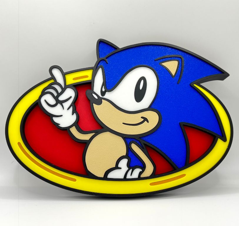 Cuadro Decorativo Sonic Hedgehog