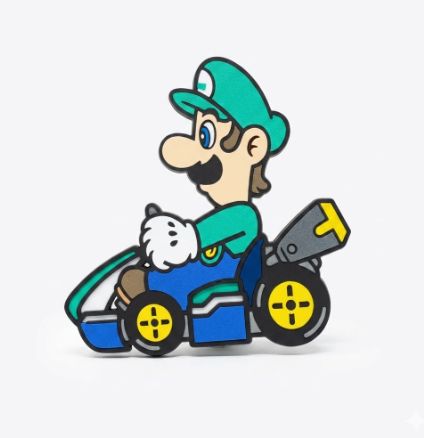Cuadro Luigi Mario Kart