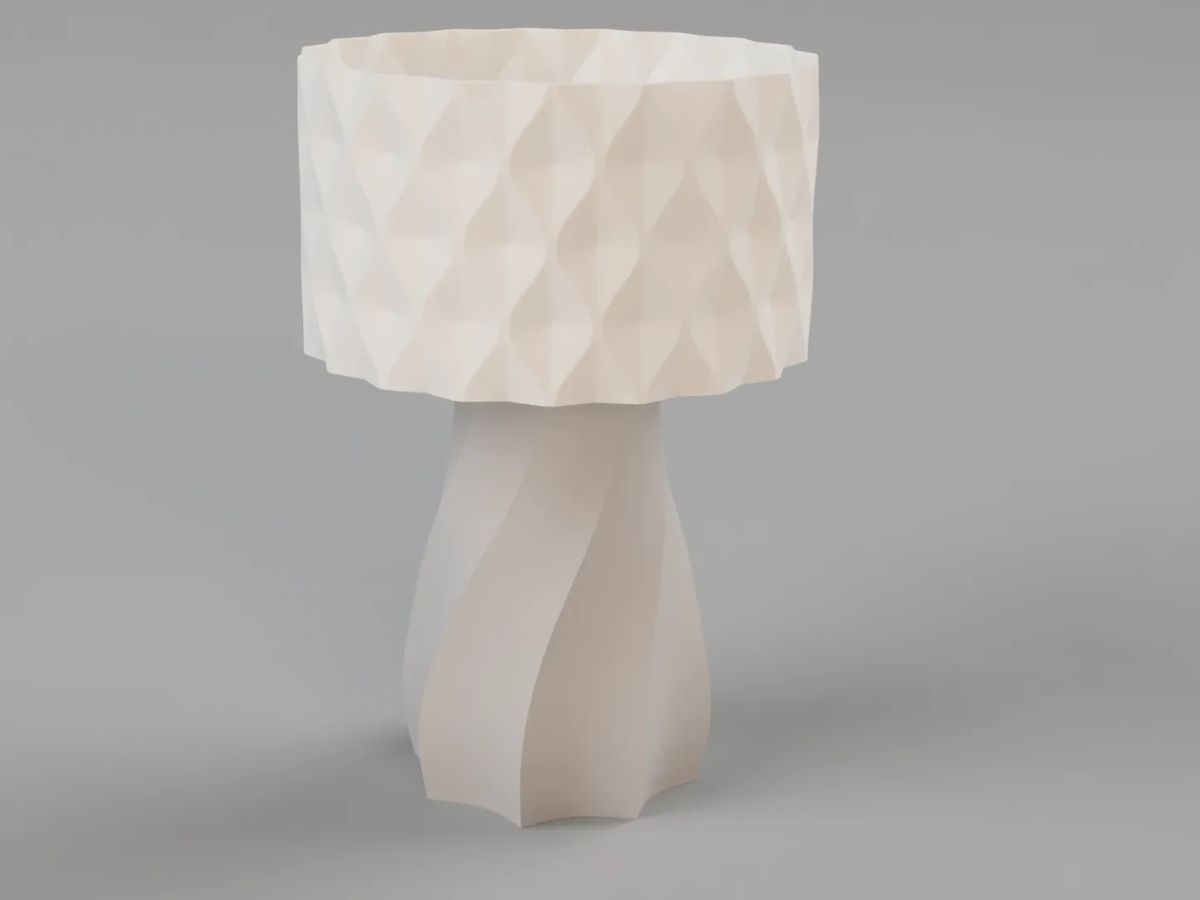lampara marmol espiral