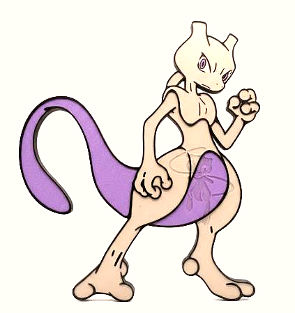 Cuadro Decorativo Mewtwo Pokemon