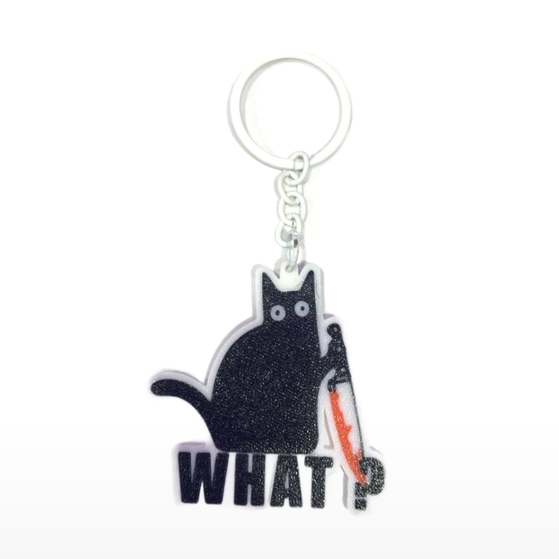 Llavero Gato What Meme